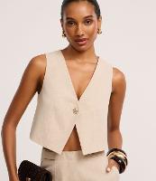 Colete Alfaiatado com Botão Diferenciado e Brilhos - 1