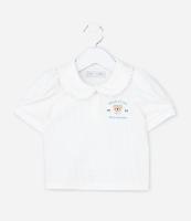 Camiseta Infantil com Manga Bufante e Bordado Urso - Tam 1 a 6 Anos - 1