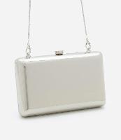 Bolsa Clutch Pequena Metalizada com Alças de Corrente - 1
