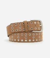 Cinto Médio em Suede com Ilhós Boho Romântico - 1