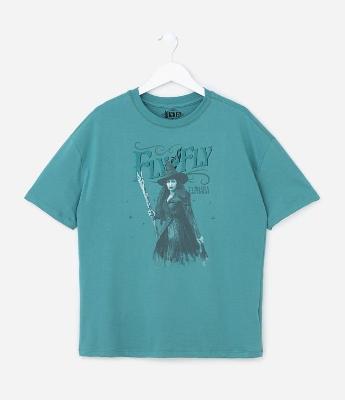 Camiseta Infantil com Estampa de Wicked Elphaba - Tam 5 a 14 Anos
