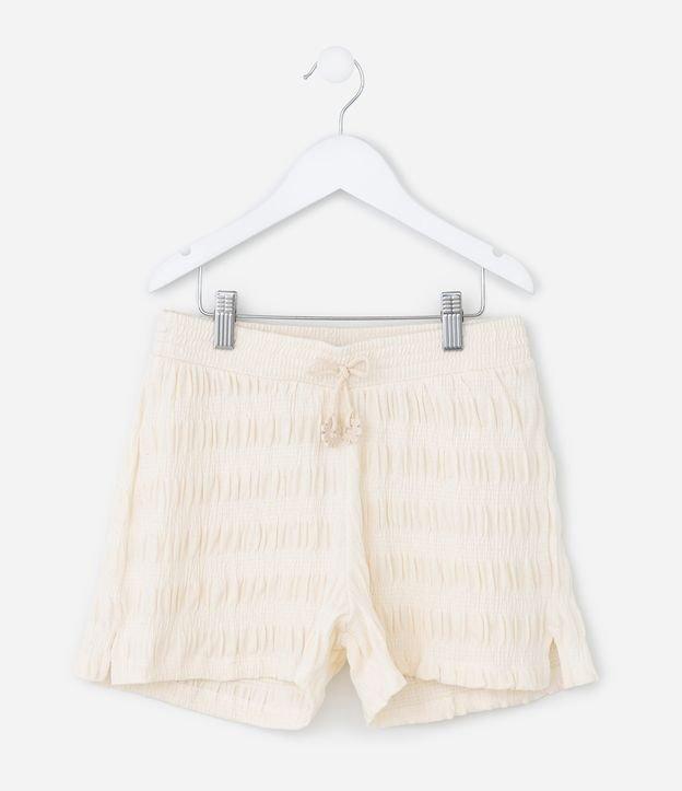 Short Infantil em Anarruga Texturizado - Tam 5 a 14 Anos - 1
