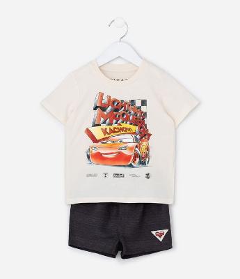 Conjunto Infantil em Algodão Carros -Tam 2 a 6 Anos