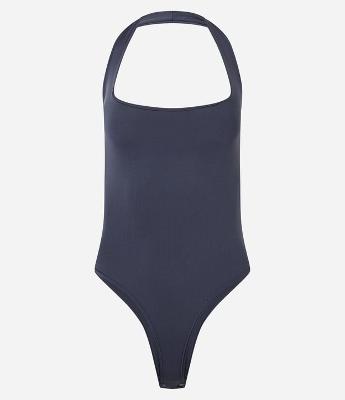 Body Frente Única em Microfibra com Decote Quadrado