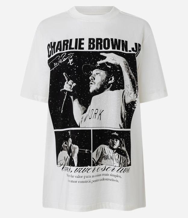 Camiseta em Algodão com Estampa Charlie Brown Jr - 1