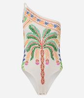 Body Ombro Único em Microfibra com Estampa Tropical - 1