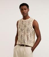 Regata Regular em Jacquard Telada com Textura Quadriculada - 1