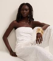 Top Tomara que Caia em Paetê com Colissê Lateral e Barra Assimétrica - 2