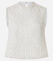 Blusa de Efeito Crochê com Alça Larga - 1