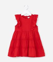 Vestido Infantil em Viscose sem Manga - Tam 1 a 6 Anos - 1