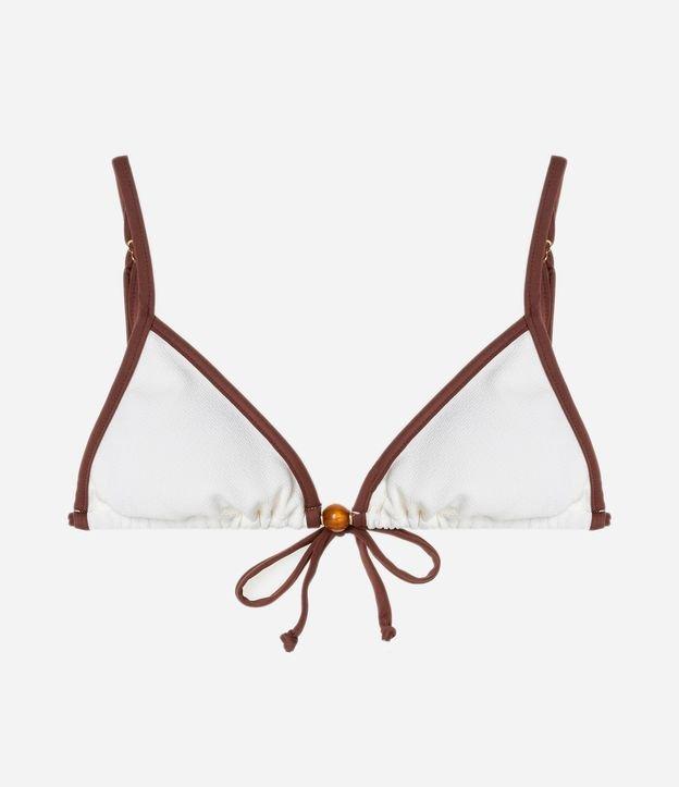 Biquíni Top Cortininha em Microfibra com Viés Contrastante - 1