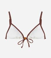 Biquíni Top Cortininha em Microfibra com Viés Contrastante - 1