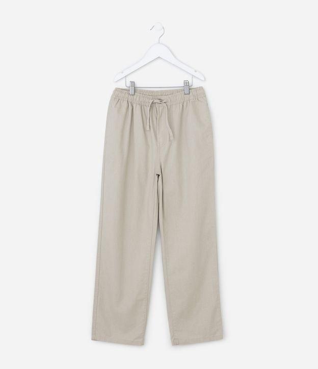 Calça Infantil Reta em Tricoline - Tam 5 a 14 Anos - 1