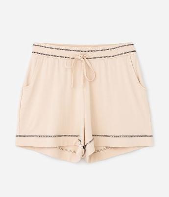 Short Amplo Esportivo em Moletom com Bolsos Curve & Plus Size