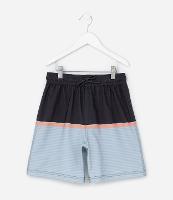 Bermuda de Banho Infantil Com Bloco de Cor - Tam 5 a 14 Anos - 1