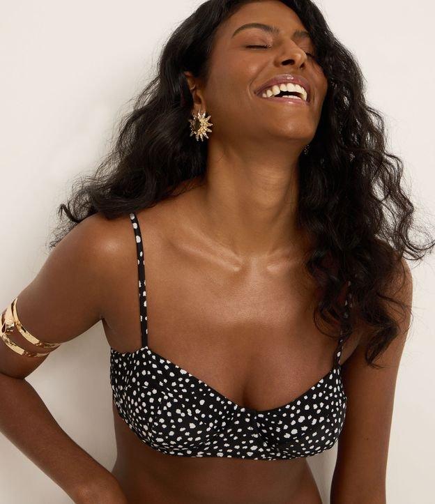 Biquíni Top Meia Taça em Microfibra Poá - 2