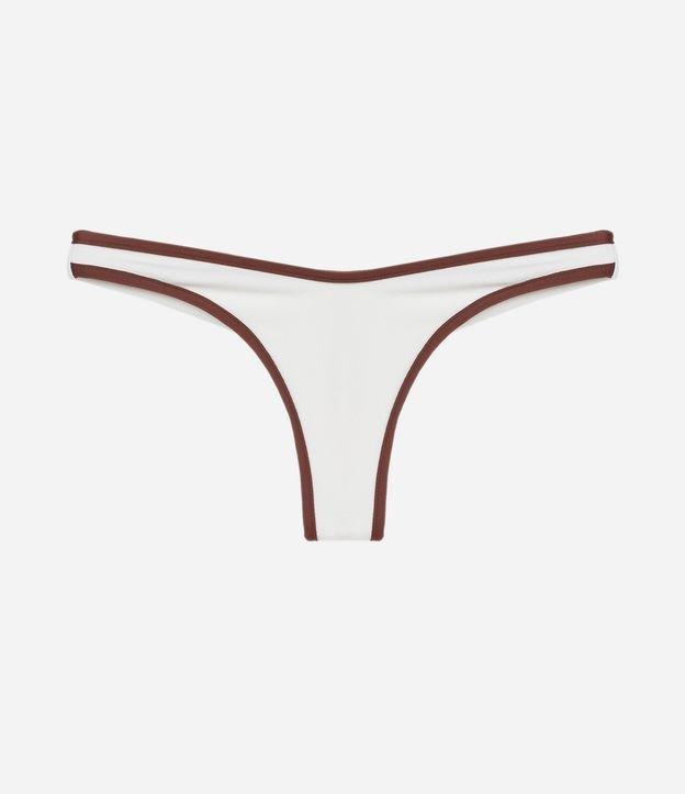 Biquíni Calcinha Asa Delta em Microfibra com Viés Contrastante - 1