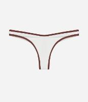 Biquíni Calcinha Asa Delta em Microfibra com Viés Contrastante - 1