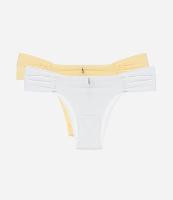 Kit 02 Calcinhas Biquíni Lateral Drapeada em Microfibra - 1