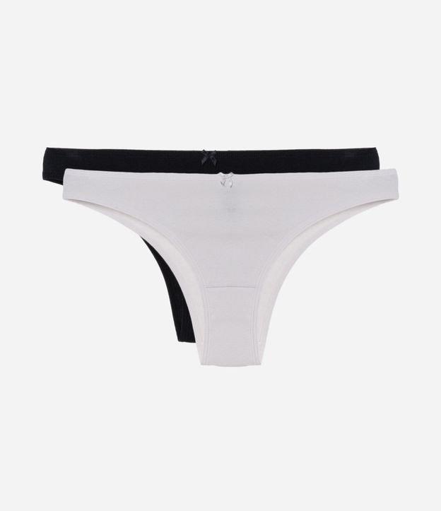 Kit 02 Calcinhas Biquíni em Algodão Básicas - 1