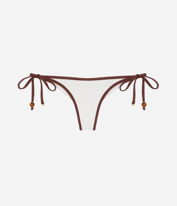 Biquíni Calcinha Lacinho em Microfibra com Viés Contrastante e Empina Bumbum - 1