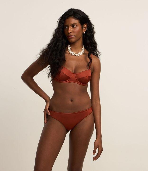 Biquíni Calcinha Básica em Microfibra Brilhante - 1