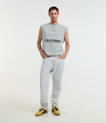 Calça Loose em Jeans