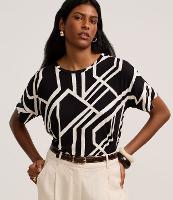 Blusa em Viscolycra com Gola Redonda e Estampa Geométrica - 2