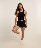 Pijama Short Doll em Ribana com Regata Bordada Mystical - 3