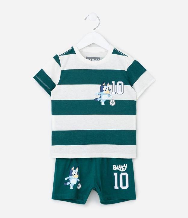 Pijama Infantil Curto com Estampa Bluey - Tam 2 a 6 Anos - 1