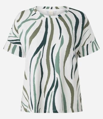 Blusa em Viscolycra com Estampa Abstrata Zebra