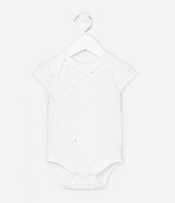 Body Infantil com Brilhinhos Aplicados - Tam 0 a 18 Meses