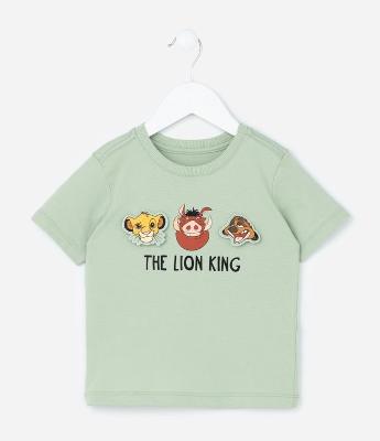 Camiseta Infantil com Estampa Rei Leão - Tam 1 a 6 Anos