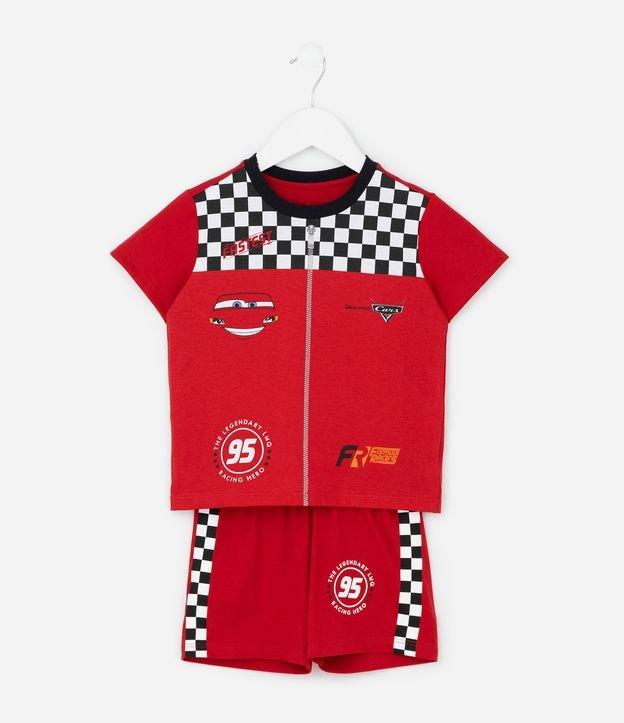 Pijama Infantil Curto com Estampa Carros  - Tam 2 a 6 Anos - 1