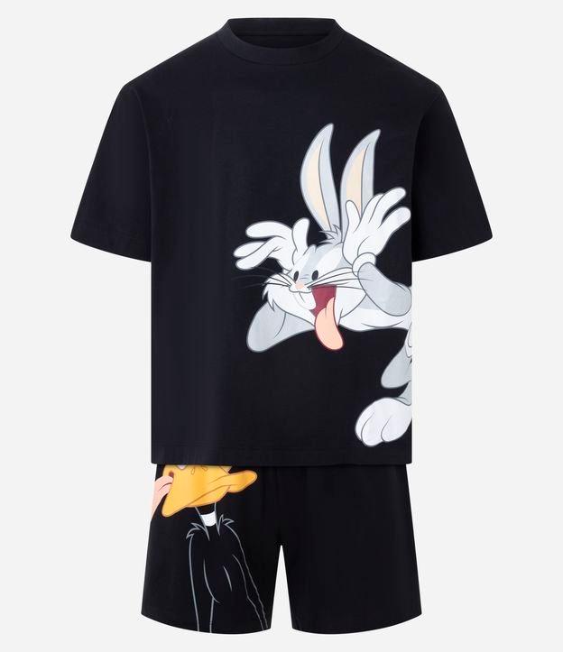 Pijama Boxy em Algodão com Estampa Looney Tunes - 1