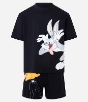 Pijama Boxy em Algodão com Estampa Looney Tunes - 1