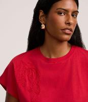 Blusa Slim em Viscose com Bordado Folhagem - 2