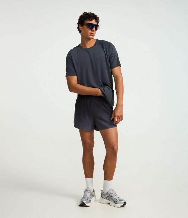 Bermuda Esportiva  Running com Bolso Funcional e Estampa Degrade - 1