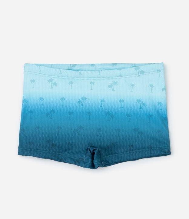 Sunga Boxer Infantil com Estampa Degradê e Coqueiros - Tam 5 a 14 Anos - 1