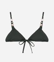 Biquíni Top Cortininha em Microfibra com Detalhe de Pedras - 1