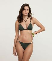 Biquíni Top Cortininha em Microfibra com Detalhe de Pedras - 2