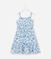 Vestido Infantil com Estampa Praiana - Tam 5 a 14 Anos - 1