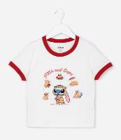 Camiseta Infantil com Estampa Stitch and Capy - Tam 5 a 14 Anos - 1