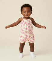 Macaquinho Infantil com Estampa de Cerejas - Tam 0 a 18 Meses - 2