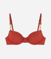 Biquíni Top Meia Taça em Microfibra com Pedraria nas Alças - 1