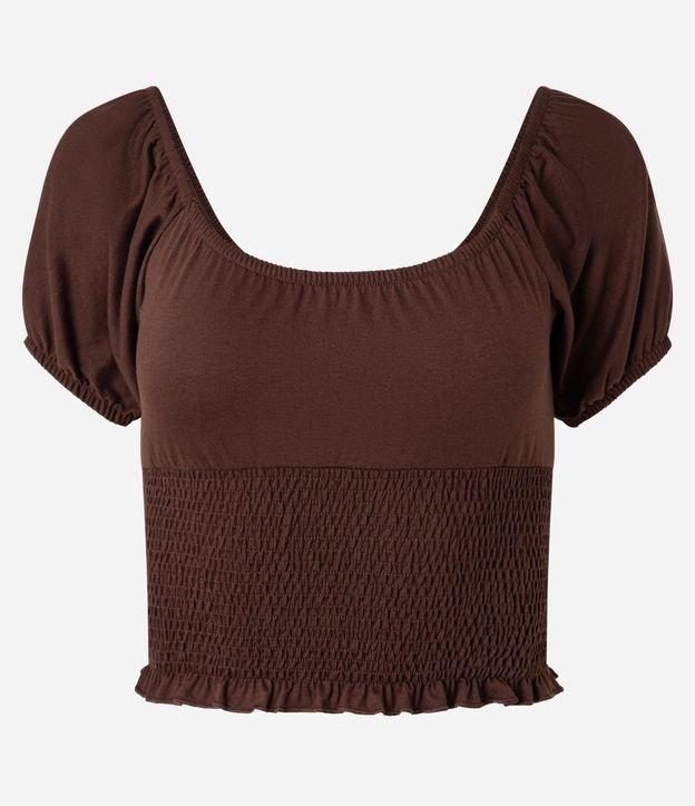 Blusa com Lastex e Manga Bufante - 1