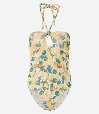 Body Frente Única com Estampa de Bananas