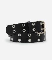 Cinto Médio Com Fivela Dupla Quadrada e Ilhós - 1