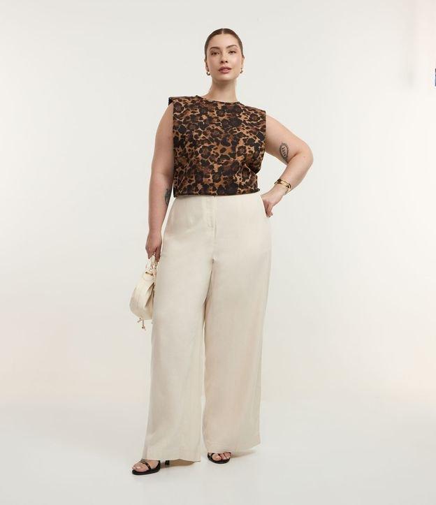 Regata Muscle Tee em Algodão com Estampa Onça Curve & Plus Size - 2