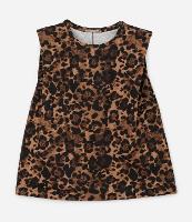 Regata Muscle Tee em Algodão com Estampa Animal Print Onça Curve & Plus Size - 1